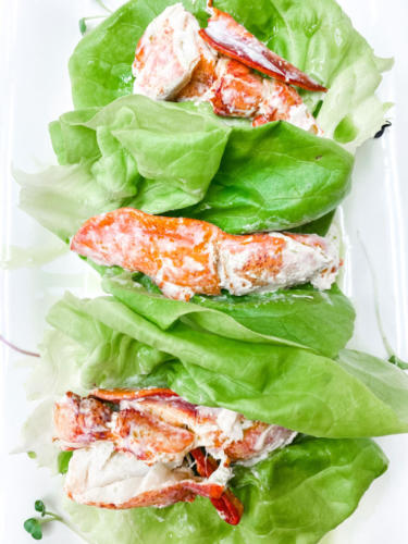 Lobster lettuce wrap